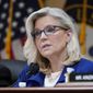 Vice Chair Liz Cheney, R-Wyo., speaks as the House select committee investigating the Jan. 6 attack on the U.S. Capitol, holds a hearing on Capitol Hill in Washington, Oct. 13, 2022. (AP Photo/J. Scott Applewhite, File)