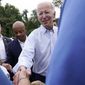 President Joe Biden greets people after speaking at a United Steelworkers of America Local Union 2227 event in West Mifflin, Pa., Sept. 5, 2022, to honor workers on Labor Day. (AP Photo/Susan Walsh, File)