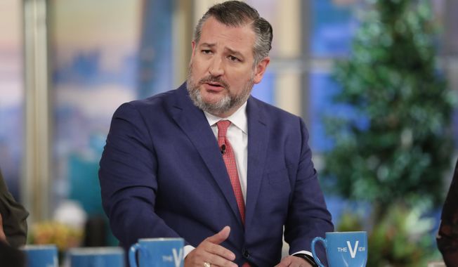 This image released by ABC shows Sen. Ted Cruz, R-Texas during an appearance on the daytime talk show &amp;quot;The View&amp;quot; in New York on Monday, Oct. 24, 2022. (Lou Rocco/ABC via AP)