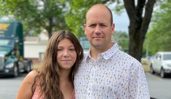 Randolph Union High School student Blake Allen, 14, and her father Travis Allen filed a lawsuit against the Orange Southwest School District officials on Oct. 27, 2022, in U.S. District Court in Vermont. (Courtesy of Alliance Defending Freedom)