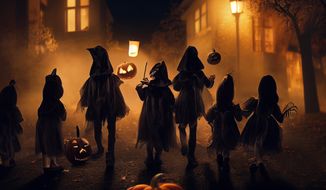 A group of Halloween trick-or-treaters. File photo credit: SamanthaFuture via Shutterstock