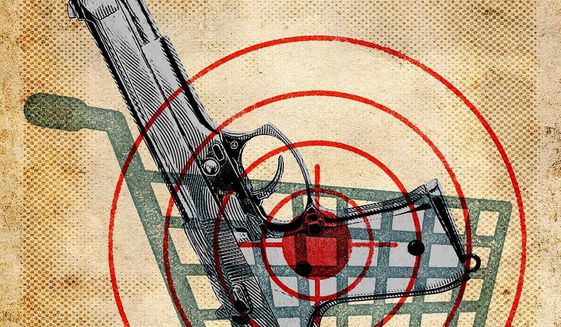 The Government&#39;s War on Gun Shops Illustration by Greg Groesch/The Washington Times