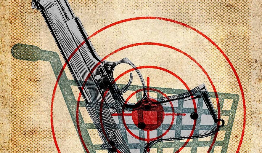 The Government's War on Gun Shops Illustration by Greg Groesch/The Washington Times