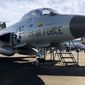 The F101B Voodoo is displayed at the Air Mobility Command Museum at Dover Air Force Base in Dover, Del., on Oct. 22, 2022. The Voodoo was a two-crew member fighter. The airplane is the fighter used by the squadron in which Gary Fields’ father, Willie &amp;quot;Bill&amp;quot; Mount Jr., served in the 1960s. The F101B Voodoos could carry two Douglas Genie air-to-air missiles which were designed to be used against incoming enemy bomber formations. Each missile was armed with a 1.5-kiloton atomic warhead. (AP Photo/Gary Fields)