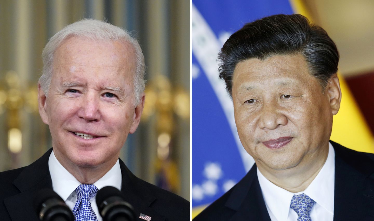 Joe Biden ve Xi Jinping, süper güç gerilimlerinin ortasında buluşurken el sıkışıyor