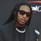 Takeoff arrives at the ESPY Awards in Los Angeles on July 10, 2019. On Friday, Nov. 11, 2022, fans will gather to remember the slain rapper, a member of the hip-hop trio Migos, in downtown Atlanta near where the 28-year-old grew up. (Photo by Jordan Strauss/Invision/AP, File)
