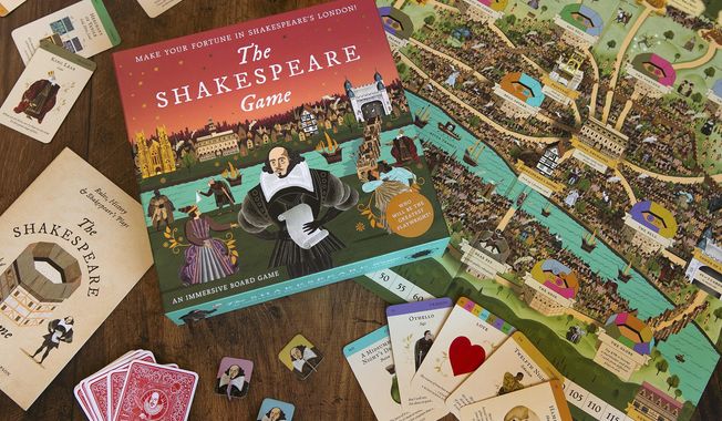 This photo shows The Shakespeare Game. Board games are among the many amusements for adults that make great holiday gifts. (Laurence King Publishing via AP