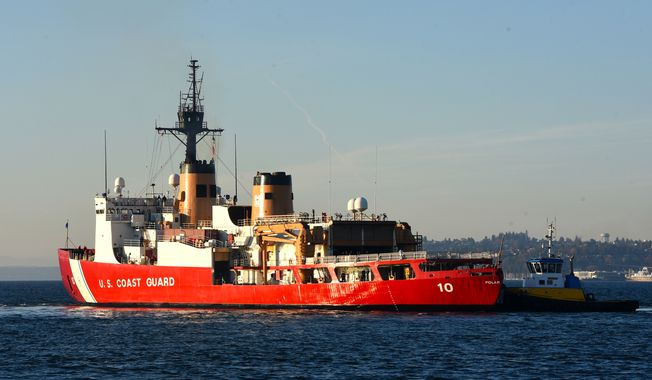 The Coast Guard Cutter Polar Star (WAGB 10) and crew departs Seattle Nov. 16, 2022. The crew left Seattle to begin Operation Deep Freeze, a 20,000-mile round trip supporting the annual joint military mission to resupply the United States Antarctic stations in support of the National Science Foundation, the lead agency for the United States Antarctic Program. (U.S. Coast Guard photo by Petty Officer 3rd Class Michael Clark)