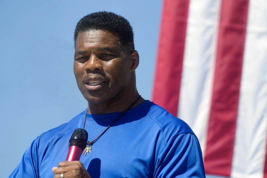 Georgia Republican Senate nominee Herschel Walker speaks during a campaign stop at Battle Lumber Company on Oct. 6, 2022, in Wadley, Ga. Republicans insist they’re working together to help Herschel Walker unseat Democratic Sen. Raphael Warnock in next month&#x27;s Georgia runoff. But to win a 50th Senate seat on Dec. 6 and limit Democrats’ continued majority, Republicans must overcome doubts about Walker’s appeal in a battleground state. (AP Photo/Meg Kinnard, File)