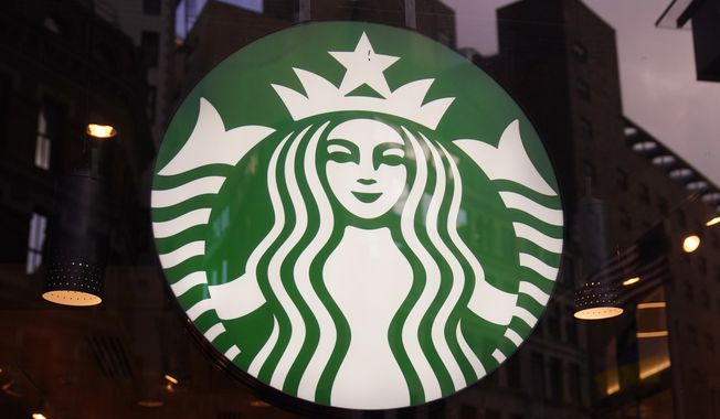 A Starbucks logo at a store, Thursday, Nov. 17, 2022, in Boston. (AP Photo/Charles Krupa) ** FILE **