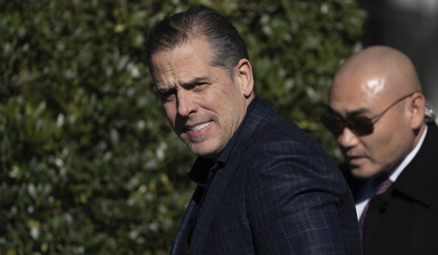 Hunter Biden walks along the South Lawn before the pardoning ceremony for the national Thanksgiving turkeys at the White House in Washington, Monday, Nov. 21, 2022. (AP Photo/Carolyn Kaster)