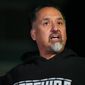 Richard Fierro talks during a news conference outside his home about his efforts to subdue the gunman in Saturday&#39;s fatal shooting at Club Q, Monday, Nov. 21, 2022, in Colorado Springs, Colo. (AP Photo/Jack Dempsey)