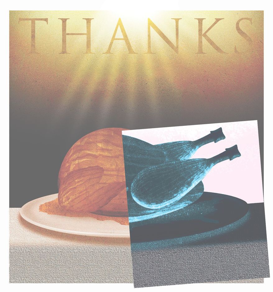 Giving Thanks on Thanksgiving Illustration by Linas Garsys/The Washington Times