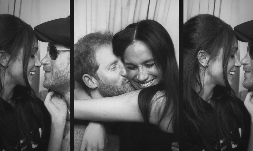This image released by Netflix shows Prince Harry and Meghan, Duke and Duchess of Sussex, in a scene from the upcoming documentary &amp;quot;Harry &amp;amp; Meghan,&amp;quot; directed by Liz Garbus. (Netflix via AP)