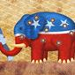 Illustration on Republicans (GOP) losing to Democrats by Greg Groesch/ The Washington Times