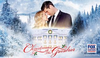 Fox Nation released its second original film, &quot;Christmas at the Greenbrier,&quot; starring Alicia Leigh Willis and Josh Murray, on Nov. 24, 2022, part of the streaming service&#39;s expansion into holiday-themed shows. (Photo courtesy of Fox)