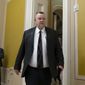 Sen. Jon Tester, D-Mont., arrives for the Senate Democratic Caucus leadership election at the Capitol in Washington, Thursday, Dec. 8, 2022. Sen. Tester is chairman of the Senate Appropriations Subcommittee on Defense which funds the Pentagon. (AP Photo/J. Scott Applewhite)
