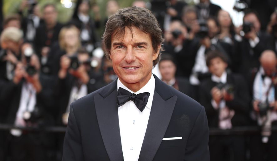 Tom Cruise appears at the premiere of the film &amp;quot;Top Gun: Maverick&amp;quot; at the 75th international film festival, Cannes, southern France, on May 18, 2022. (Photo by Vianney Le Caer/Invision/AP, File) **FILE**