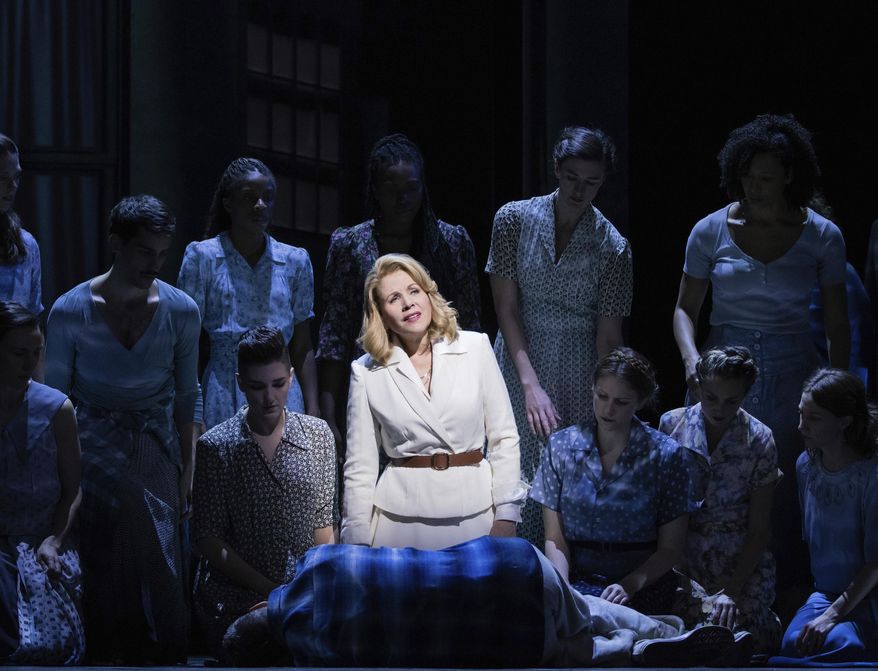 This image released by The Metropolitan Opera shows soprano Renée Fleming during a performance of Kevin Puts&#x27; &amp;quot;The Hours.&amp;quot; (Evan Zimmerman/The Metropolitan Opera via AP)
