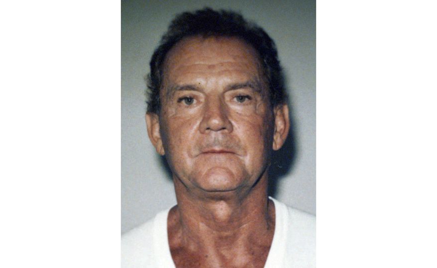 This 1995 file photo taken in West Palm Beach, Fla., and released by the FBI shows Francis P. "Cadillac Frank" Salemme. Salemme, the once powerful New England Mafia boss who was serving a life sentence behind bars for the 1993 killing of a Boston nightclub owner, has died at the age of 89, according to the Bureau of Prisons. Salemme died on Tuesday, Dec. 13, 2022, according to Bureau of Prisons' online records. (Federal Bureau of Investigation via AP, File)