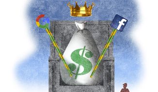 Billionaires and Gazillionaires ruling the world illustration by The Washington Times