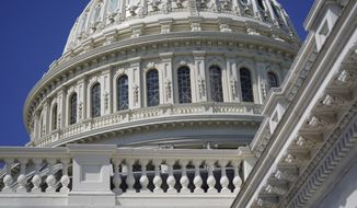Sun shines on the U.S. Capitol dome in Washington, Aug. 12, 2022. (AP Photo/Patrick Semansky, File)