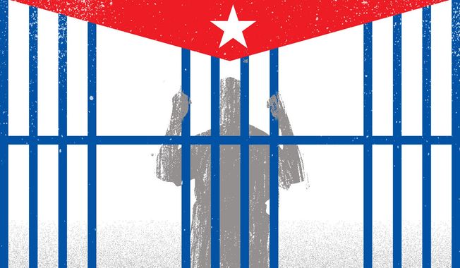 Illustration on Cuba by Linas Garsys/The Washington Times