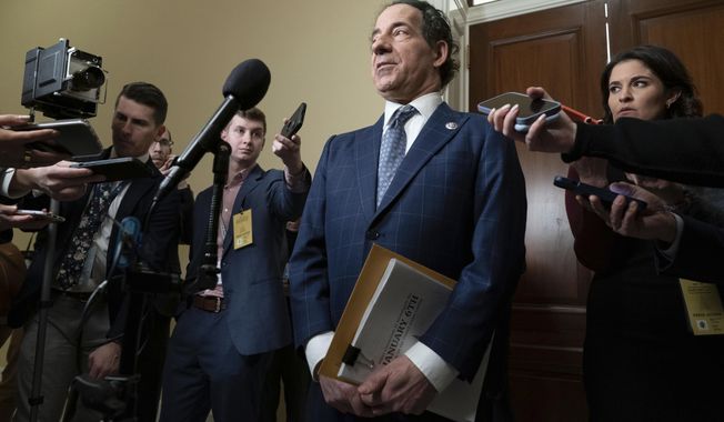 Rep. Jamie Raskin, D-Md., speaks to reporters as members leave after the House select committee investigating the Jan. 6 attack on the U.S. Capitol final meeting on Capitol Hill in Washington, Monday, Dec. 19, 2022. (AP Photo/Jose Luis Magana)