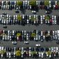In this photo taken by a drone, motorists look for an open space to park in the parking lot of Citadel Outlets in Commerce, Calif., Monday, Nov. 21, 2022. (AP Photo/Jae C. Hong) **FILE**