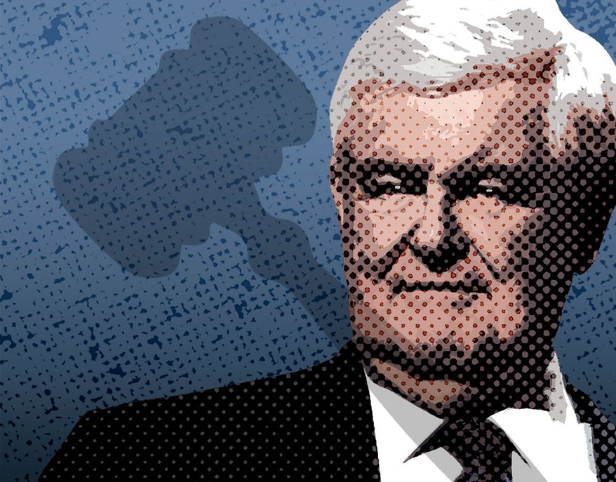 Newt Gingrich for House speaker Illustration by Greg Groesch/The Washington Times