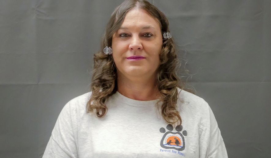 This photo provided by the Federal Public Defender Office shows death row inmate Amber McLaughlin. Unless Missouri Gov. Mike Parson grants clemency, McLaughlin will become the first transgender woman executed in the U.S. She is scheduled to die by injection Tuesday, Jan 3, 2022, for stabbing to death a former girlfriend, Beverly Guenther, in 2003. (Jeremy S. Weis/Federal Public Defender Office via AP) **FILE**
