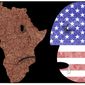 Illustration on the recent U.S./African nations summit by Alexander Hunter/The Washington Times