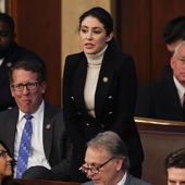 Rep. Anna Paulina Luna, R-Fla., votes for Rep. Byron Donalds, R-Fla., in the House chamber as the House meets for a second day to elect a speaker and convene the 118th Congress in Washington, Wednesday, Jan. 4, 2023. (AP Photo/Alex Brandon)