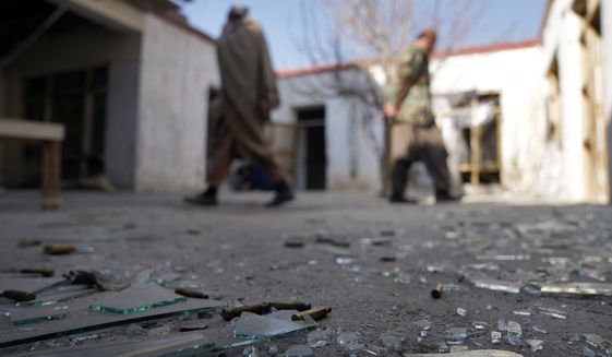 Bullets and broken glass scatter the compound where there was a fight between Taliban fighters and the Islamic State group in Kabul, Afghanistan, Thursday, Jan. 5, 2023. The Afghan Taliban have killed eight Islamic State group fighters and arrested nine others in raids against the militants&#x27; hideouts on Wednesday, Afghanistan. (AP Photo/Ebrahim Noroozi)