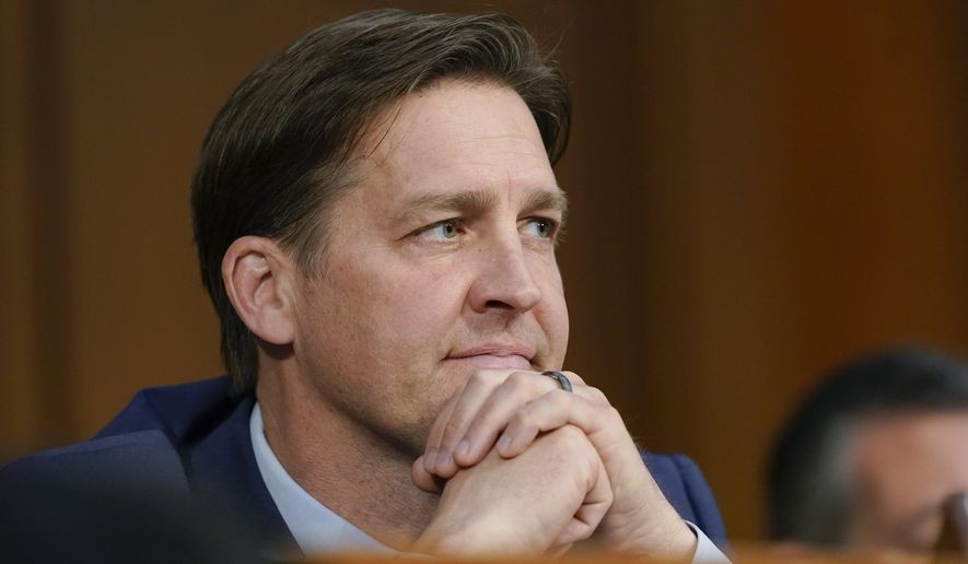 Sen. Ben Sasse, R-Neb., listens during a confirmation hearing for Supreme Court nomineeKetanji Brown Jackson before the Senate Judiciary Committee on Capitol Hill in Washington, March 23, 2022. The outgoing senator left office Sunday, Jan. 8, 2023, to become the University of Florida&#x27;s new president and said he knows he may be remembered more for his criticisms of former President Donald Trump than for the policies he supported. (AP Photo/Alex Brandon, File)