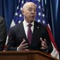Homeland Security Secretary Alejandro Mayorkas speaks during a news conference in Washington, Thursday, Jan. 5, 2023, on new border enforcement measures to limit unlawful migration, expand pathways for legal immigration, and increase border security. (AP Photo/Susan Walsh) ** FILE **