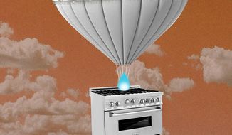 Illustration on gas stoves by Linas Garsys/The Washington Times