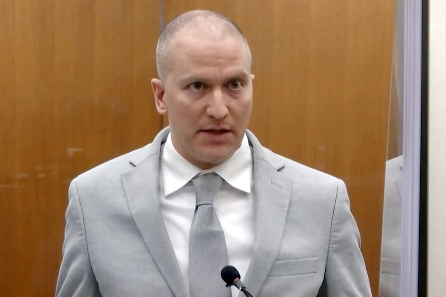 In this image taken from video, former Minneapolis police Officer Derek Chauvin addresses the court at the Hennepin County Courthouse in Minneapolis, on June 25, 2021. An attorney for Chauvin will ask an appeals court Wednesday, Jan. 18, 2023, to throw out his convictions in the murder of George Floyd, arguing that numerous legal and procedural errors deprived him of his right to a fair trial. (Court TV via AP, Pool, File)