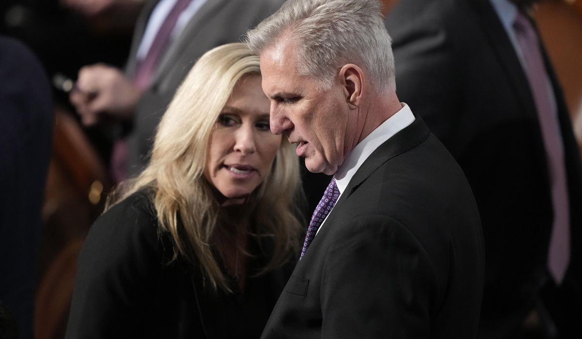 NextImg:Speaker McCarthy breaks with MTG over Ashli Babbitt killing, defends officer