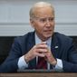 President Joe Biden speaks during a meeting with Democratic lawmakers in the Roosevelt Room of the White House, Tuesday, Jan. 24, 2023, in Washington. (AP Photo/Evan Vucci)