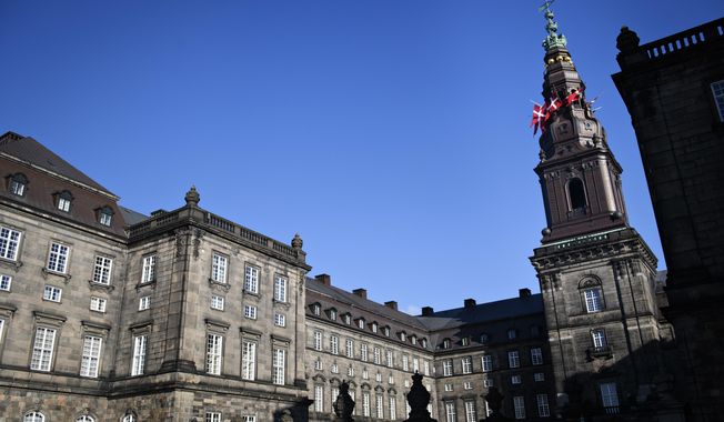 The Danish Parliament, Christiansborg Palace in Copenhagen on Feb. 14, 2018. Denmark&#x27;s government wants to scrap a springtime public holiday. The money saved by doing that will be used to boost defense funding. On Tuesday Jan. 24, 2023, a bill proposing the abolition of the holiday was presented to parliament. But the entire opposition, major trade unions, all of Denmark’s Lutheran bishops, thousands of voters and rank-and-file members of the government’s parties have criticized the mov (Philip Davali/Ritzau Scanpix via AP, File)