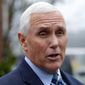Former Vice President Mike Pence speaks with reporters, Dec. 6, 2022, at Garden Sanctuary Church of God in Rock Hill, S.C. Documents with classified markings were discovered in former Vice President Pence&#39;s Indiana home last week, according to his attorney. (AP Photo/Meg Kinnard, File)