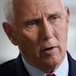 Former Vice President Mike Pence sits for an interview with the Associated Press, Nov. 16, 2022, in New York. Documents with classified markings were discovered in former Vice President Mike Pence&#39;s Indiana Home last week, according to his attorney. (AP Photo/John Minchillo, File)