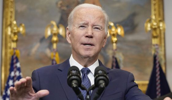 President Joe Biden speaks about Ukraine from the Roosevelt Room at the White House in Washington, Wednesday, Jan. 25, 2023. (AP Photo/Susan Walsh)