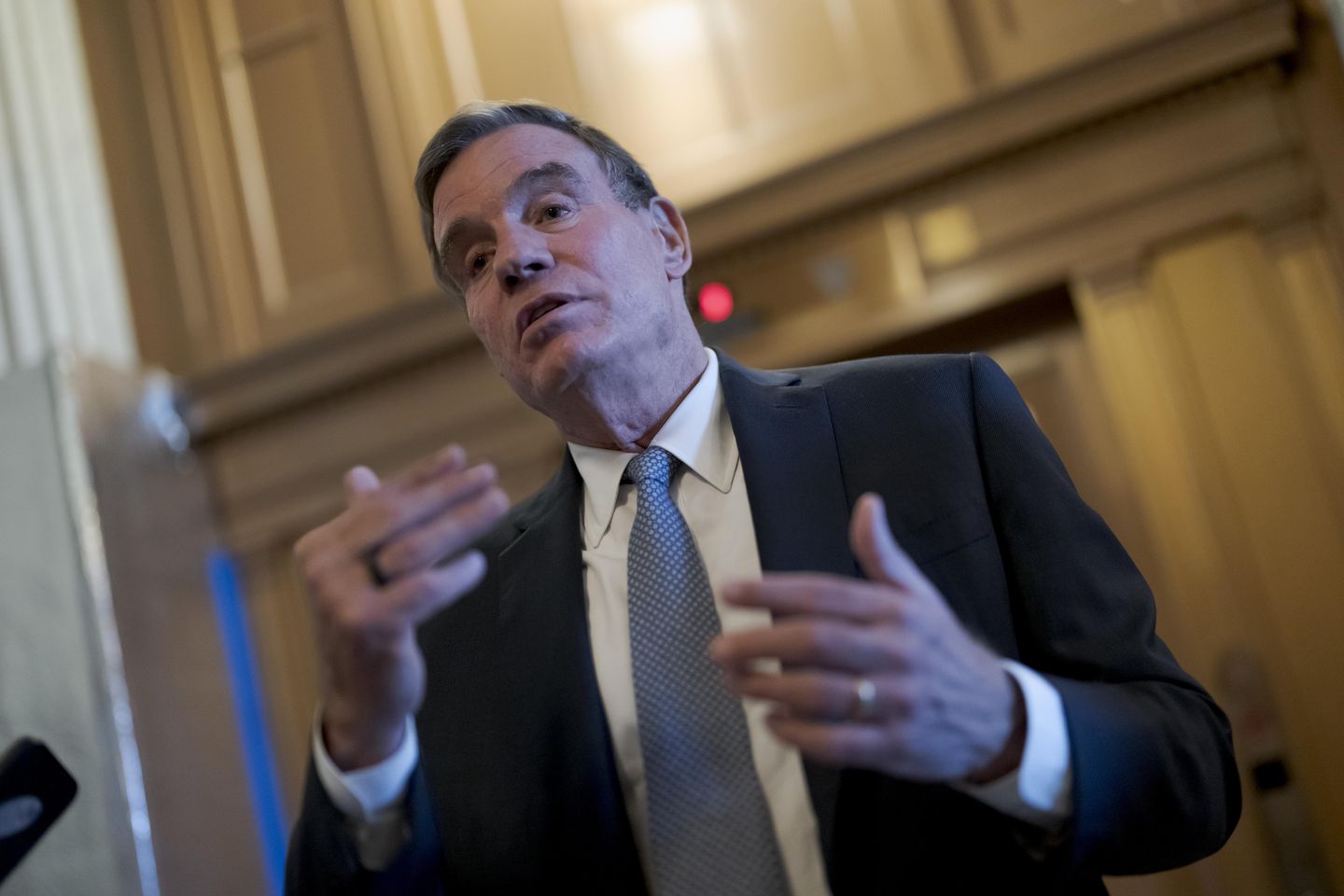 Sen. Mark Warner defends campaign donations from failed bank, while stocks rebound