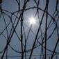 The sun shines through concertina wire on a fence at the Louisiana State Penitentiary in Angola, La., April 26, 2014. Louisiana&#39;s prison system routinely holds people beyond their legal release dates, the U.S. Department of Justice said Wednesday, Jan. 25, 2023, in a report concluding that the state has failed for years to develop solutions to “systemic overdetentions” that violate inmates&#39; rights and are financially costly to taxpayers. (AP Photo/Gerald Herbert, File)