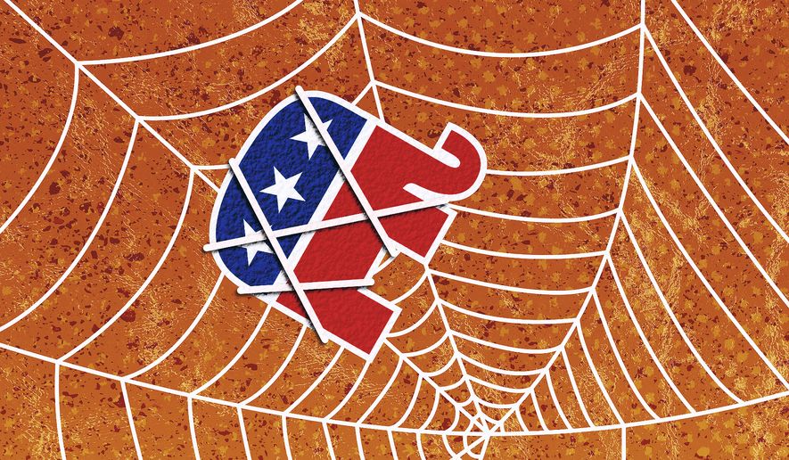 The Republicans failing voters and in the twilight illustration by Greg Groesch / The Washington Times