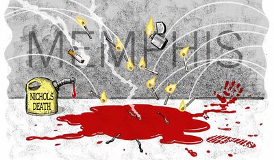 When blood just won&#39;t catch fire (Illustration by Alexander Hunter for The Washington Times)