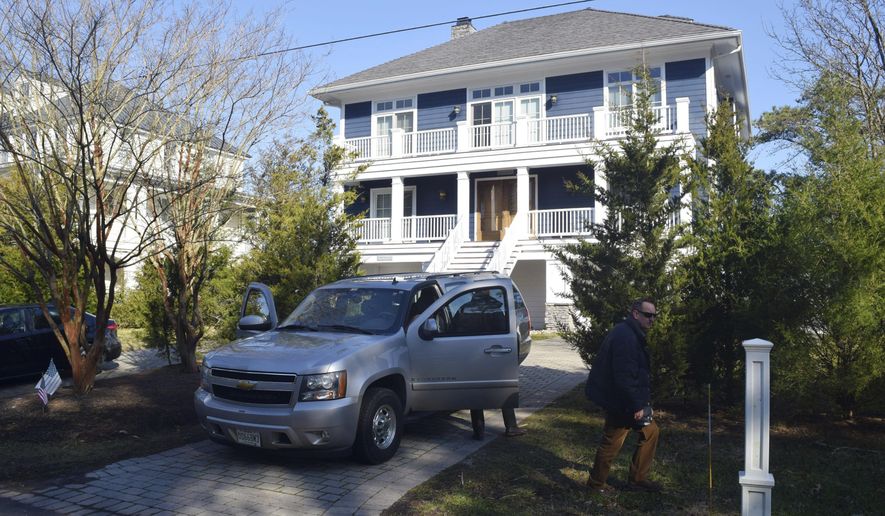 U.S. Secret Service agents are seen in front of Joe Biden&#x27;s Rehoboth Beach, Del., home on Jan. 12, 2021. The FBI is conducting a planned search of President Joe Biden’s Rehoboth Beach, Delaware home as part of its investigation into the potential mishandling of classified documents. That&#x27;s according to a statement from Biden&#x27;s personal lawyer. (Shannon McNaught/Delaware News Journal via AP) **FILE**