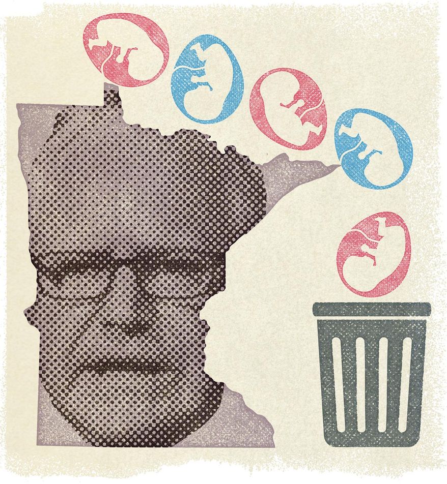 Gov. Tim Walz and Minnesota Abortion Policy Illustration by Greg Groesch/The Washington Times